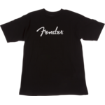 FENDER Fender Spaghetti Logo T-Shirt, Black, L