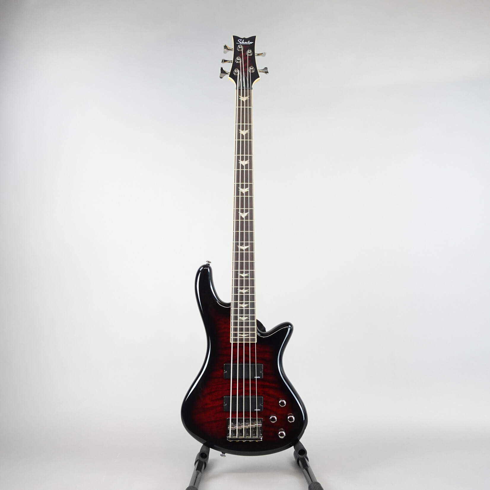 Schecter Stiletto Extreme-5 Active 5-String Bass - Transparent Black Cherry (Used)