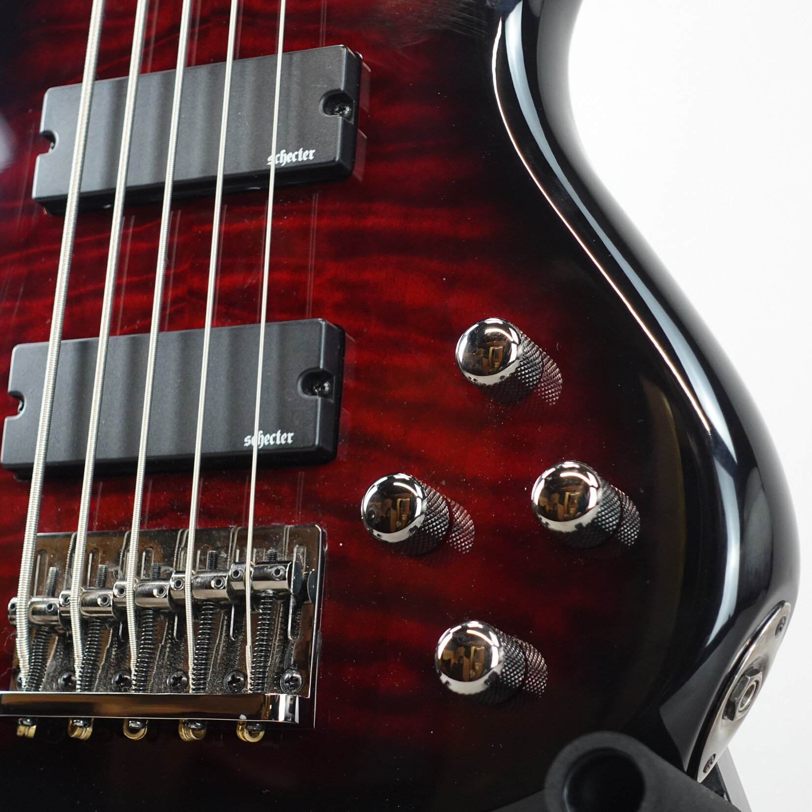 Schecter Stiletto Extreme-5 Active 5-String Bass - Transparent Black Cherry (Used)