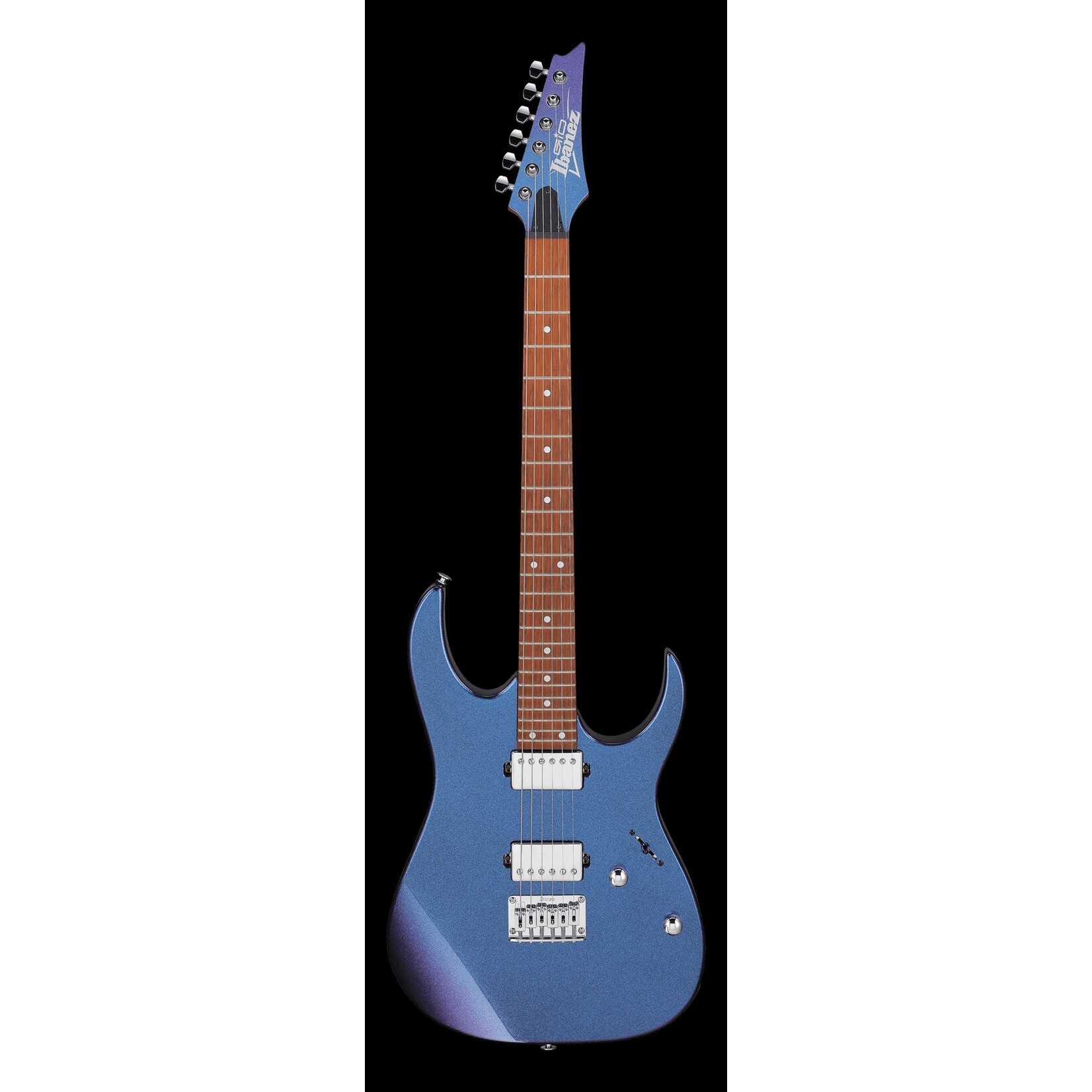 Ibanez GRG121SP Electric Guitar Bundle W/Amp, Cable, & Strap - Blue Metal Chameleon