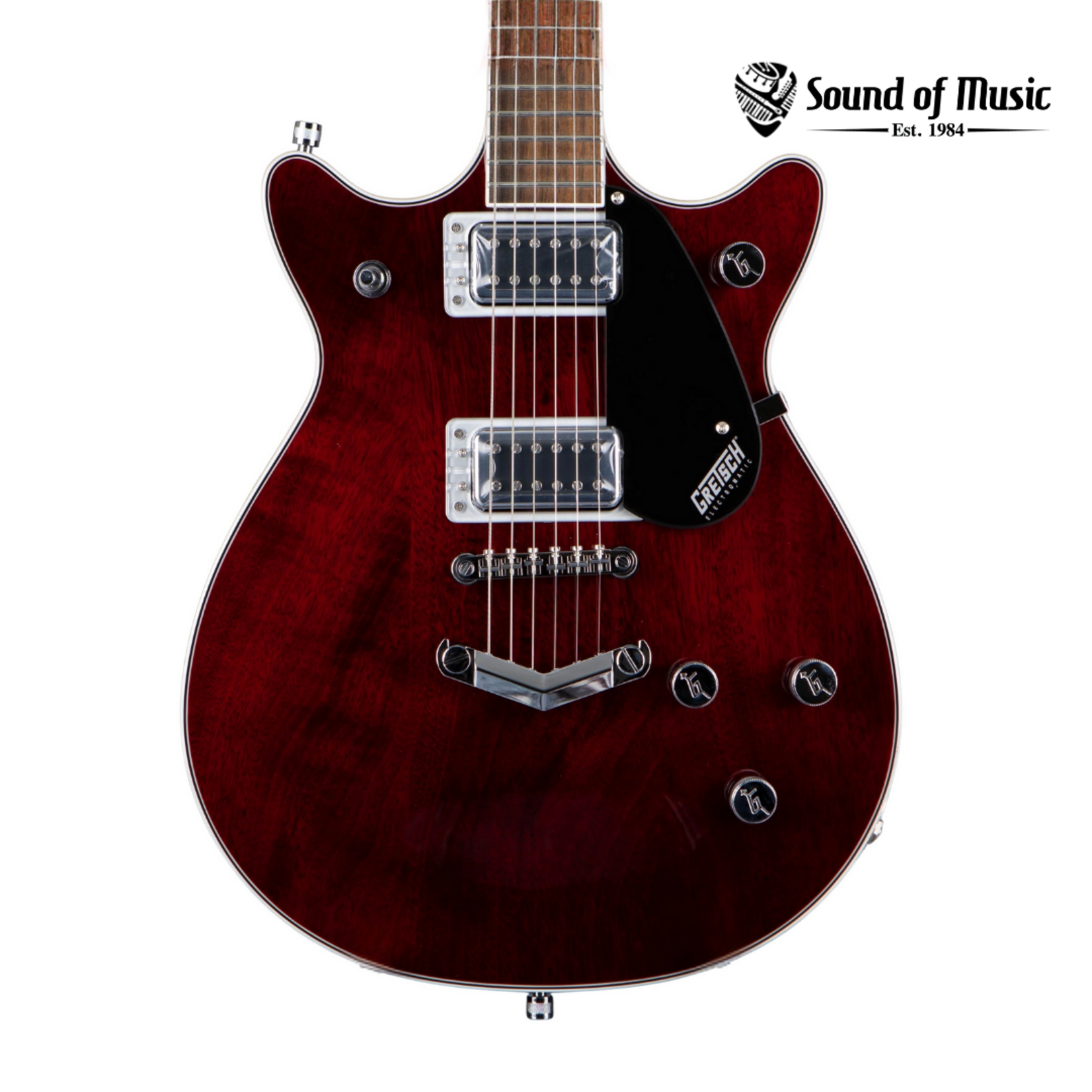 Gretsch G5222 Electromatic Double Jet BT with V-Stoptail, Laurel Fingerboard, Walnut Stain