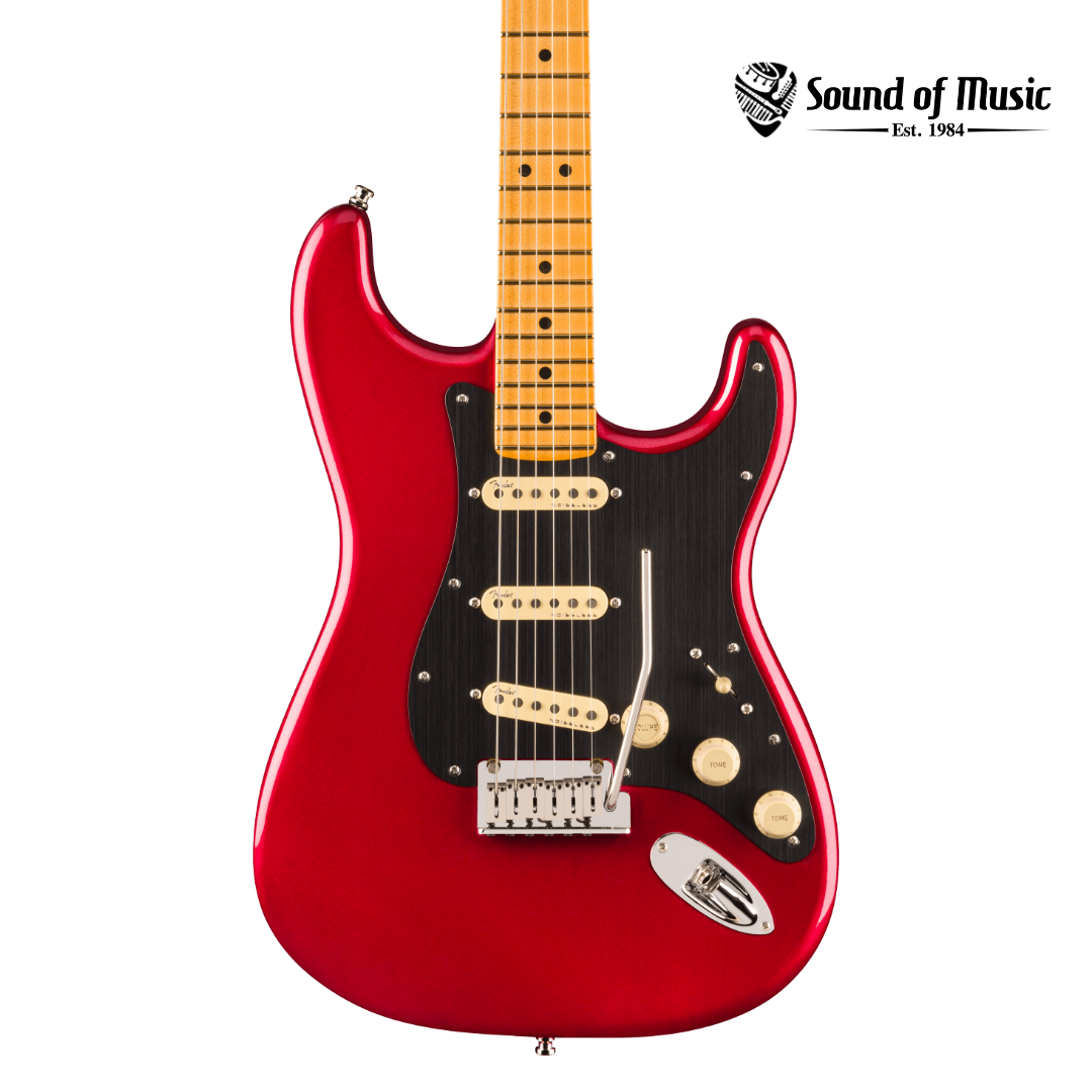 Fender American Ultra II Stratocaster SSS Electric Guitar, Maple Fingerboard W/Case - Sinister Red