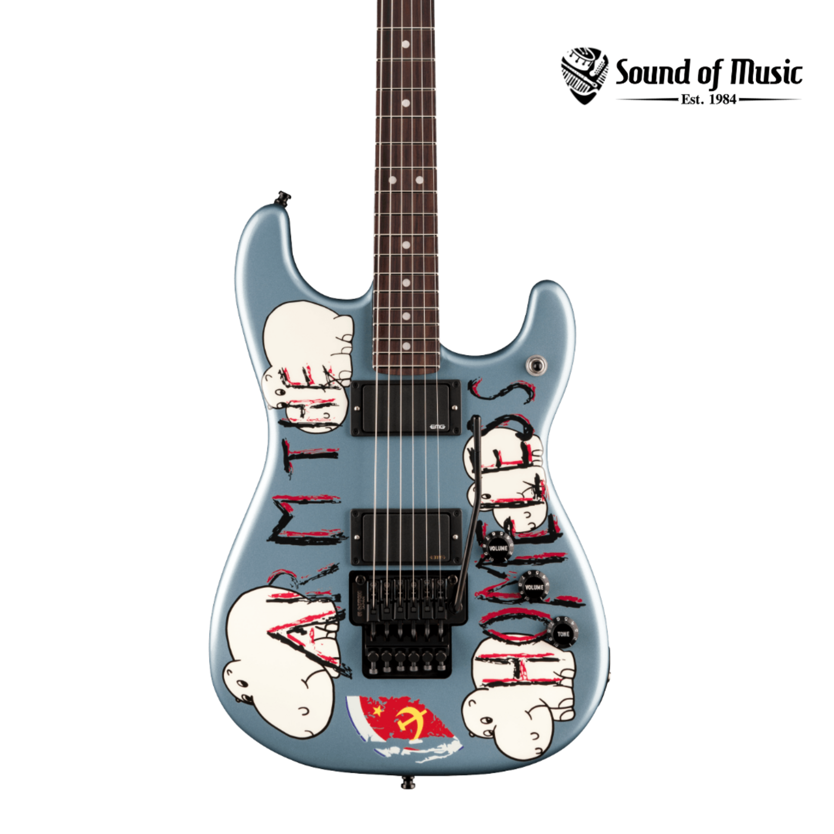 Fender Tom Morello "Arm The Homeless", Rosewood Fingerboard W/Case - Blue Ice Metallic