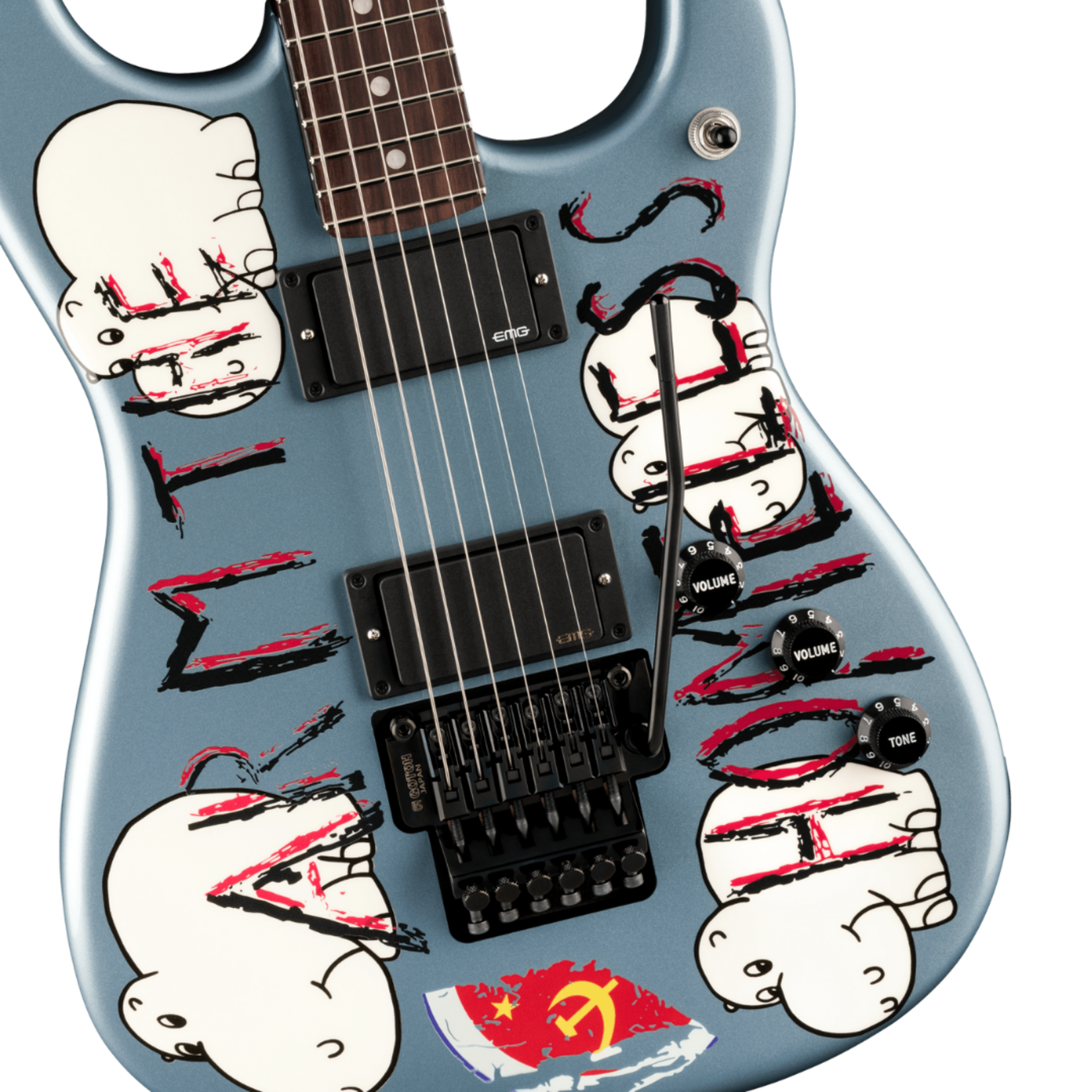 Fender Tom Morello "Arm The Homeless", Rosewood Fingerboard W/Case - Blue Ice Metallic