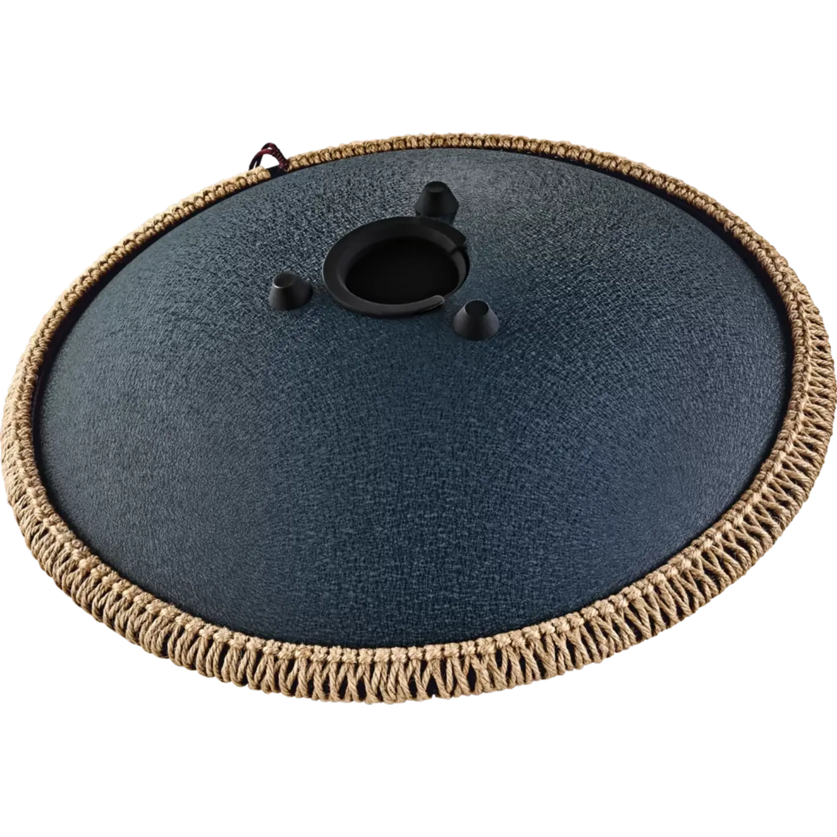 Meinl Sonic Energy 16-inch Steel Tongue Drum - D Amara, Navy Blue Engraved Floral