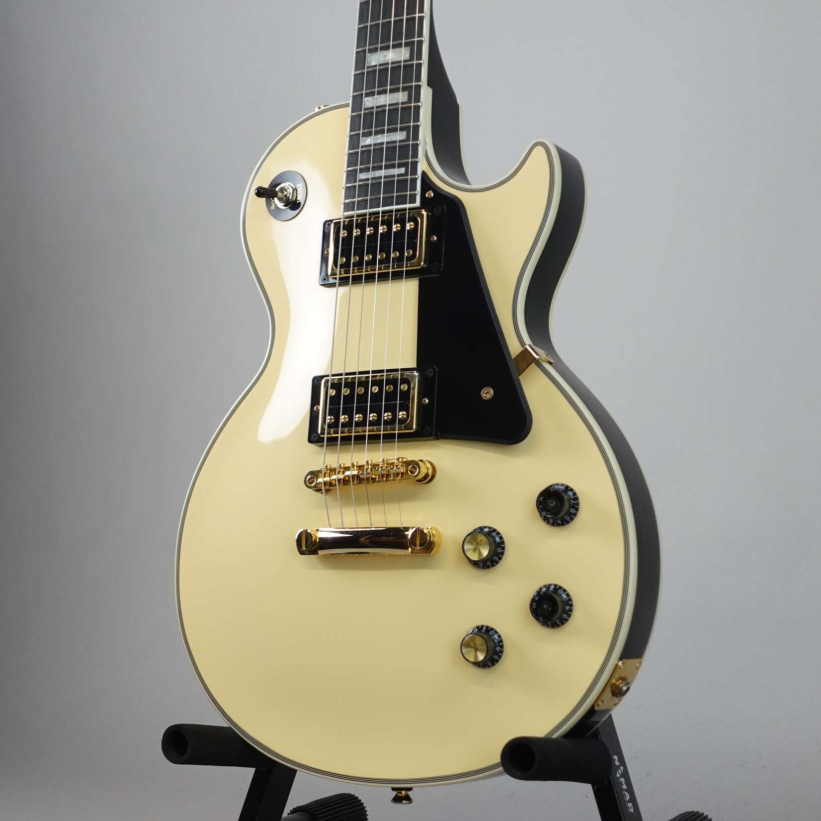 Epiphone Les Paul Custom Blackback Electric Guitar - Antique Ivory (Used)