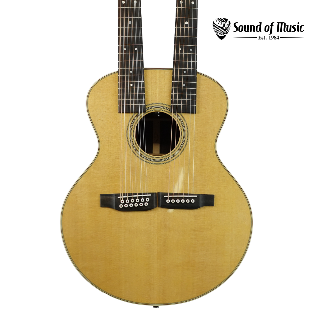 MARTIN Martin Grand J-28E DN Doubleneck Standard Series Acoustic-Electric Guitar W/Case - Aging Toner