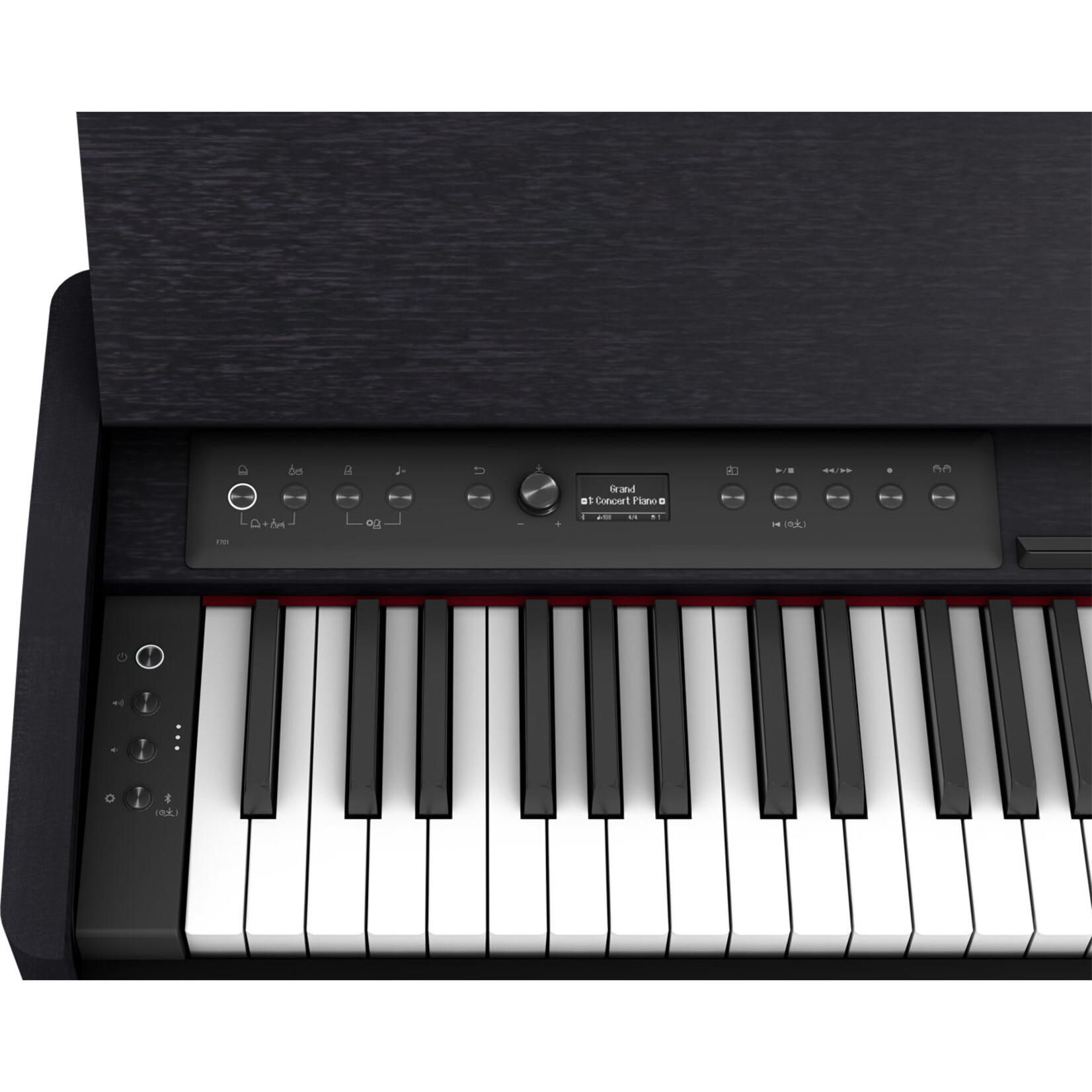 Roland F701 Digital Upright Piano - Coal Black