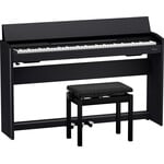 Roland Roland F701 Digital Upright Piano - Coal Black
