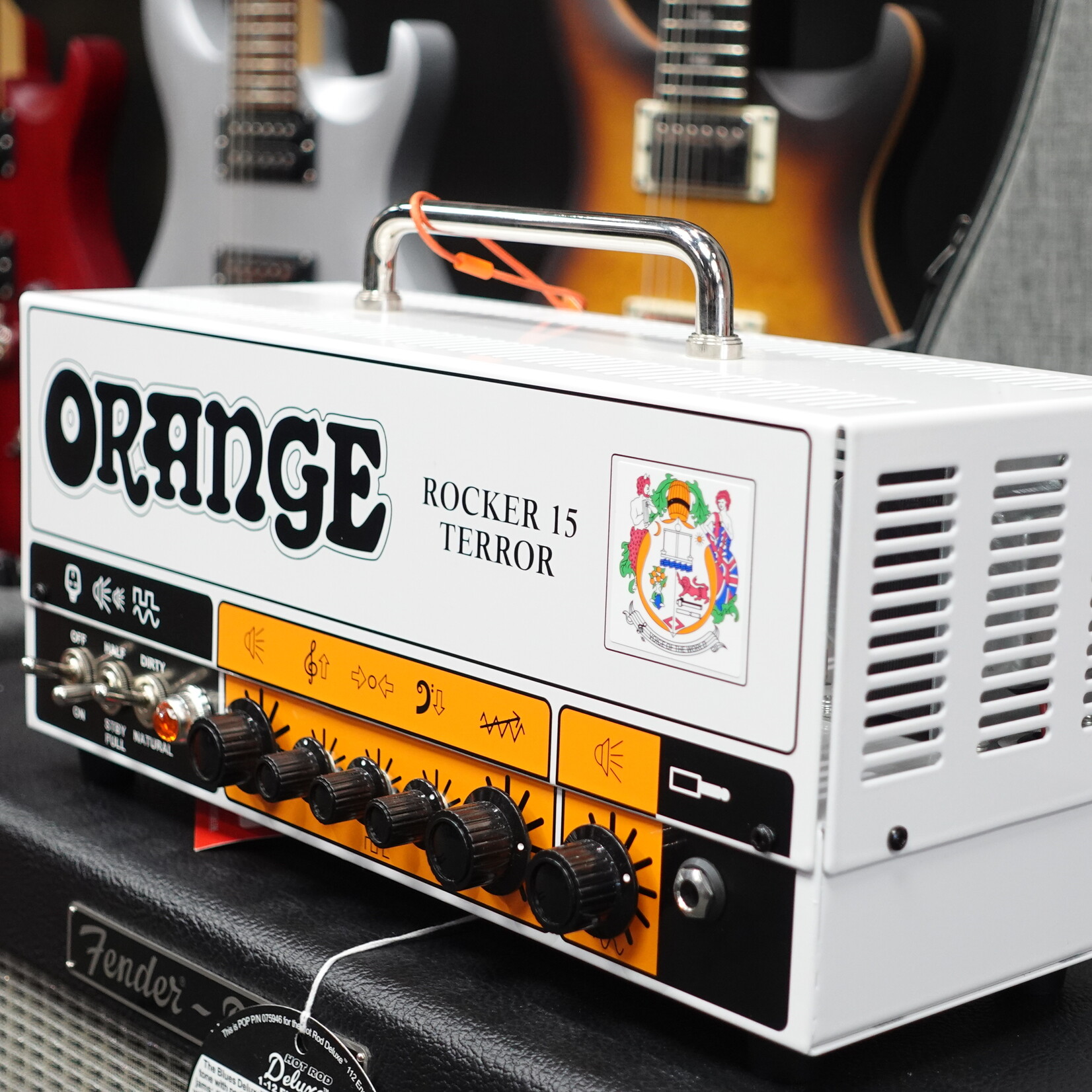 Orange Rocker 15 Terror 15-Watt 2-Channel Tube Head W/Bag - (Used)