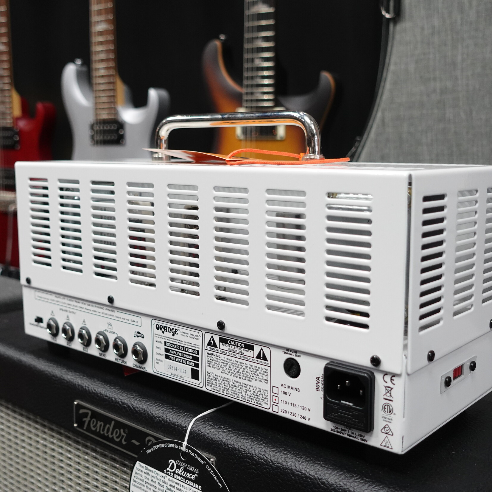 Orange Rocker 15 Terror 15-Watt 2-Channel Tube Head W/Bag - (Used)