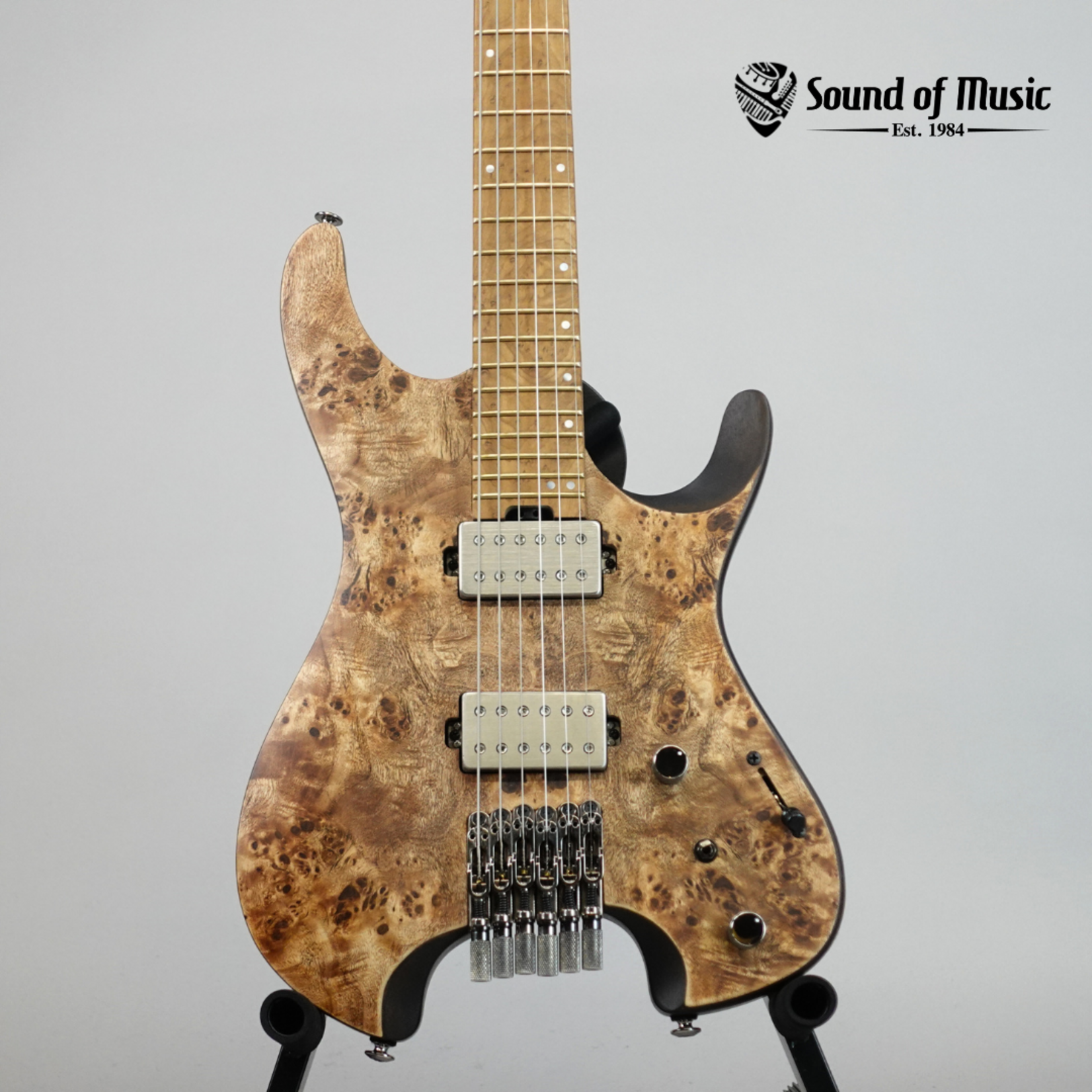 Ibanez Q52PB Standard Headless Electric Guitar W/Gig Bag - Antique Brown Stained (Used)