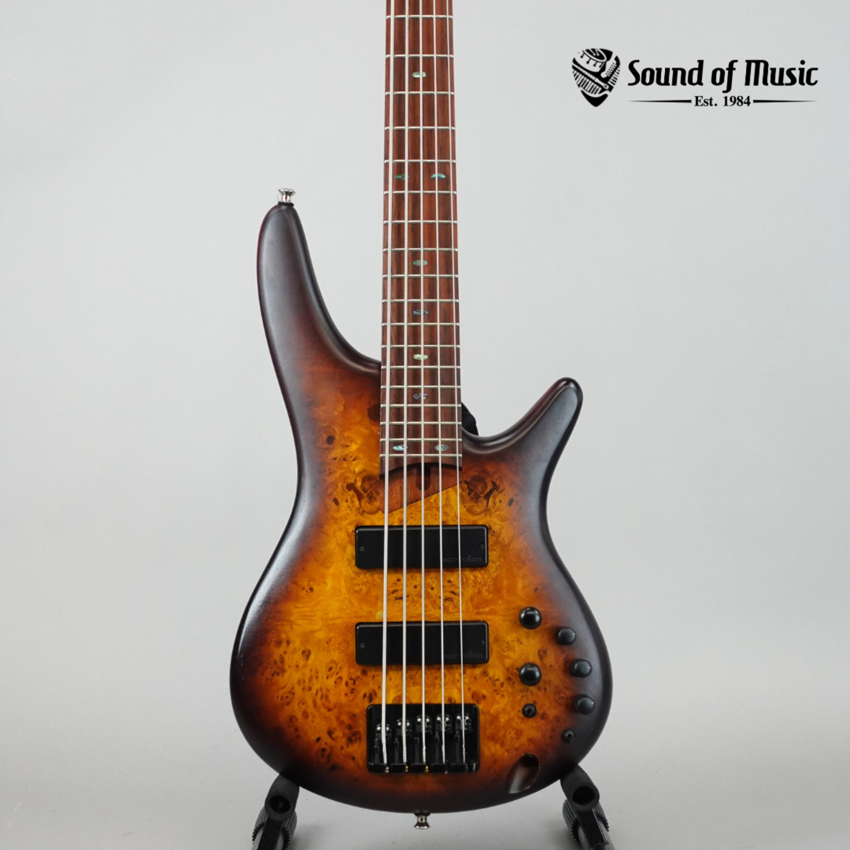 Ibanez SR505EPB Electric 5-String Bass - Brown Burst Flat (Used)