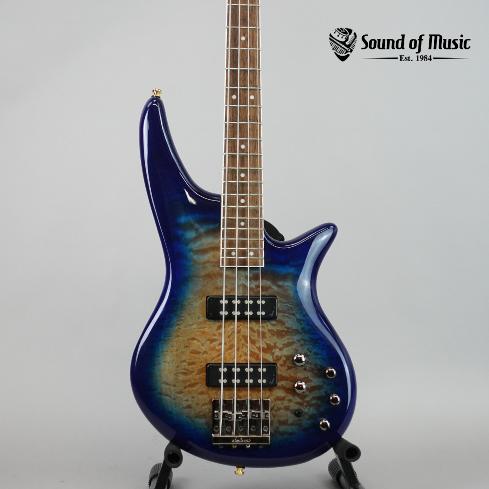 Jackson JS Series Spectra Bass JS3Q - Amber Blue Burst (Used)