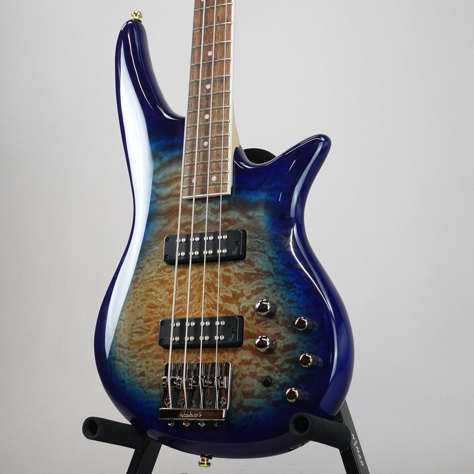 Jackson JS Series Spectra Bass JS3Q - Amber Blue Burst (Used)