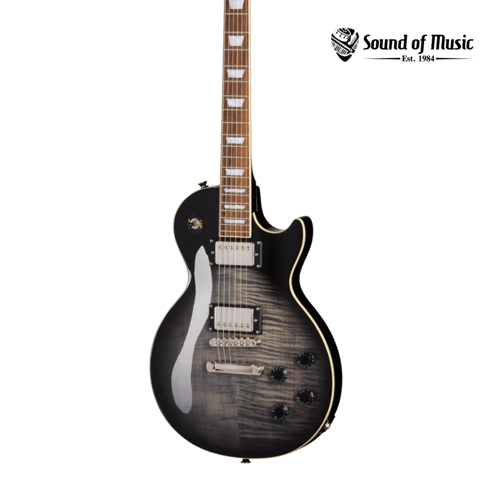 Epiphone Les Paul Tribute Plus Electric Guitar - Transparent Ebony