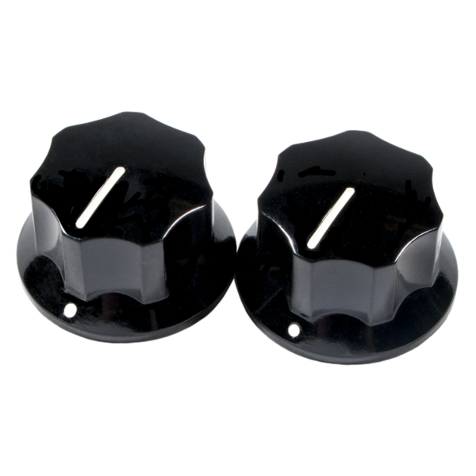 Fender Pure Vintage 1965 Jaguar® Skirted Knobs, (2), Black