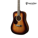 MARTIN Martin DJR-10E Left-Handed Short-Scale 4-String Acoustic-Electric Bass Guitar - Sunburst