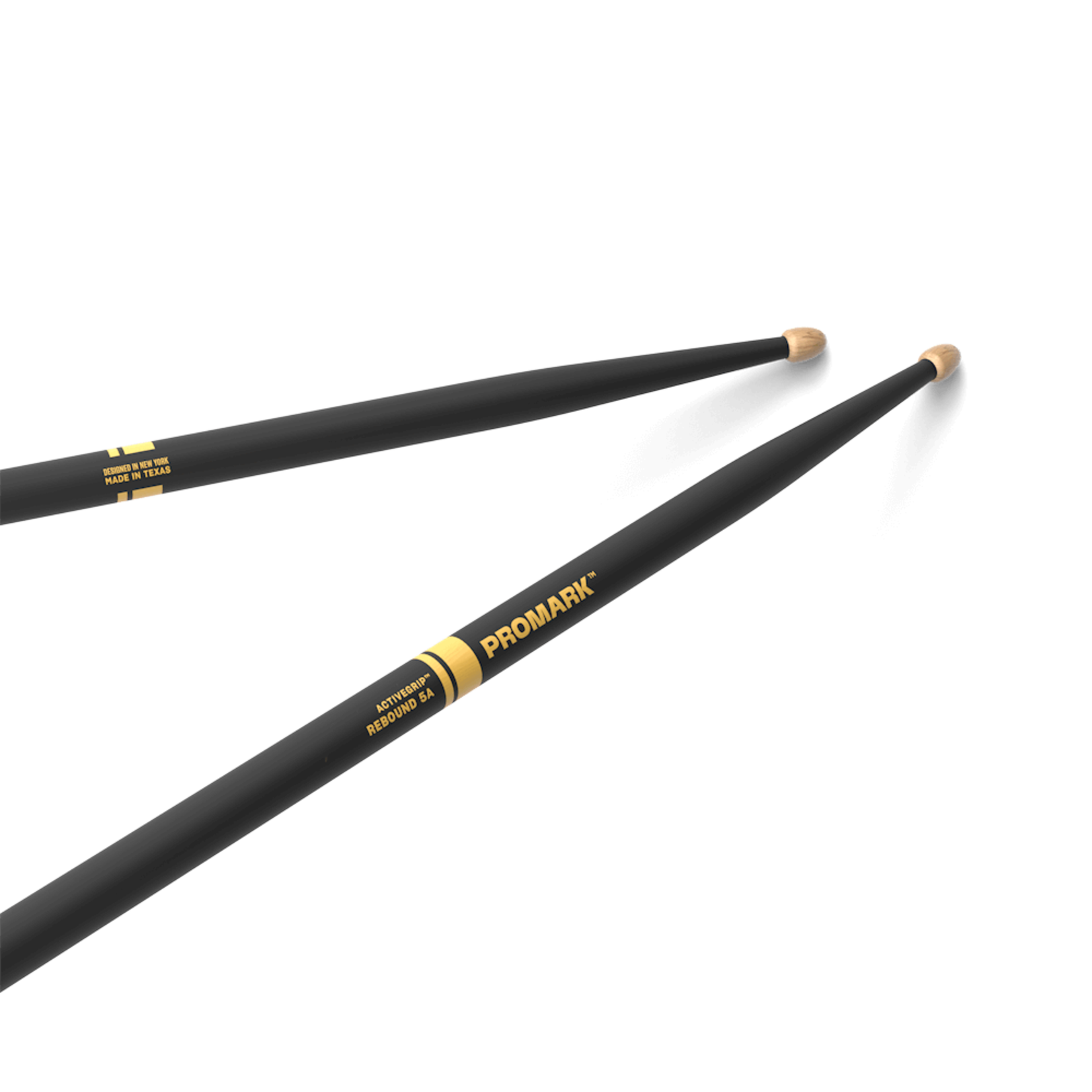 ProMark Rebound 5A ActiveGrip Clear Hickory Drumstick, Acorn Wood Tip