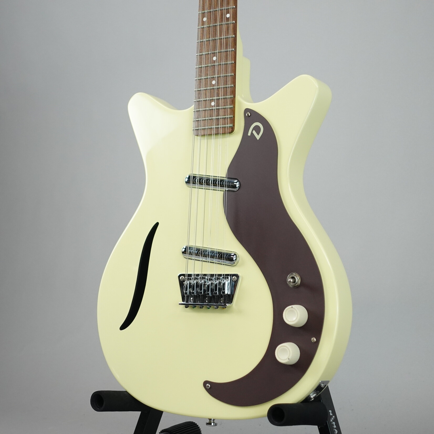 Danelectro 59' 12 String Semi-Hollowbody Electric Guitar W/Gig Bag - Vintage White