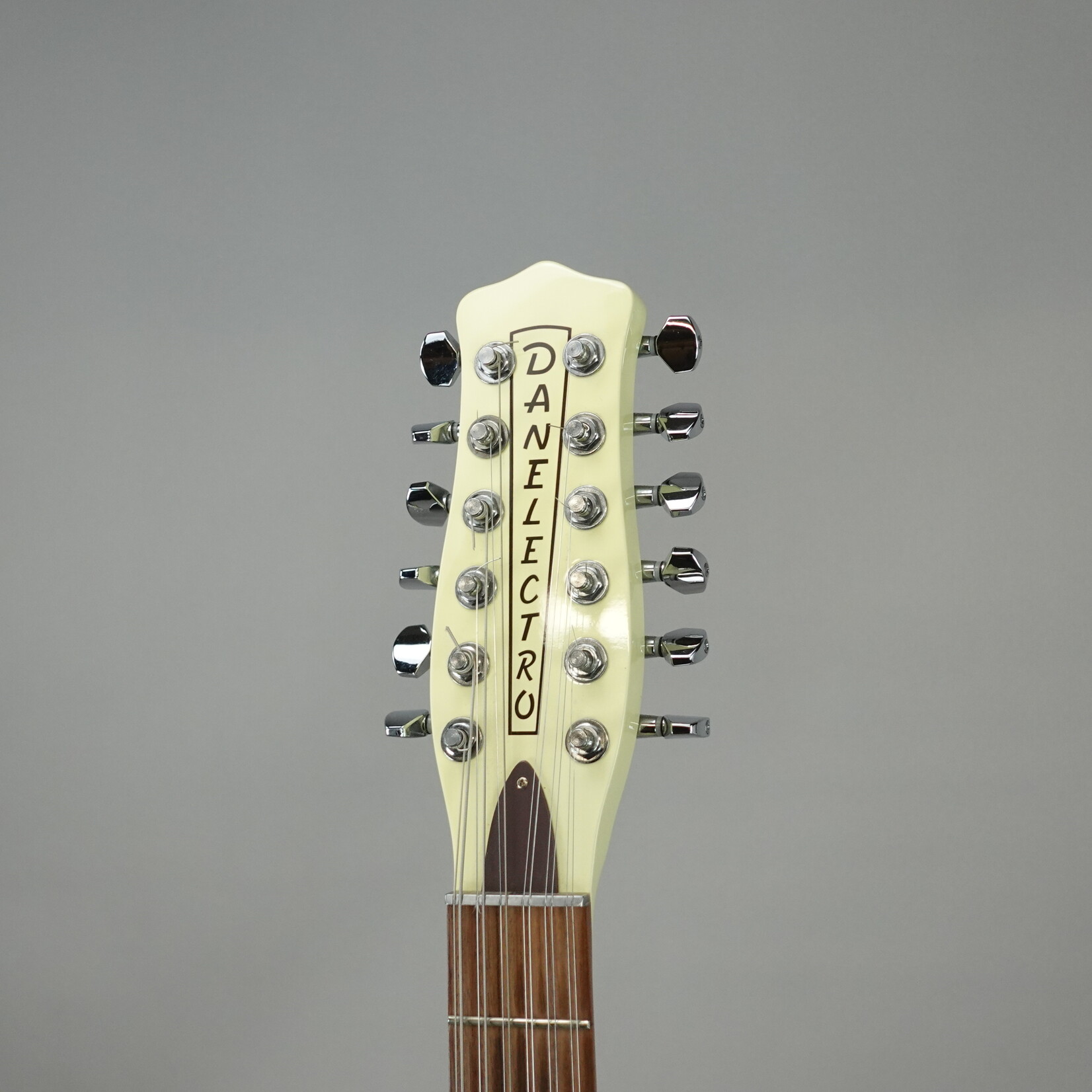 Danelectro 59' 12 String Semi-Hollowbody Electric Guitar W/Gig Bag - Vintage White