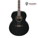 IBANEZ Ibanez AJ70M1E Artwood Jumbo Acoustic-Electric Guitar - Black High Gloss