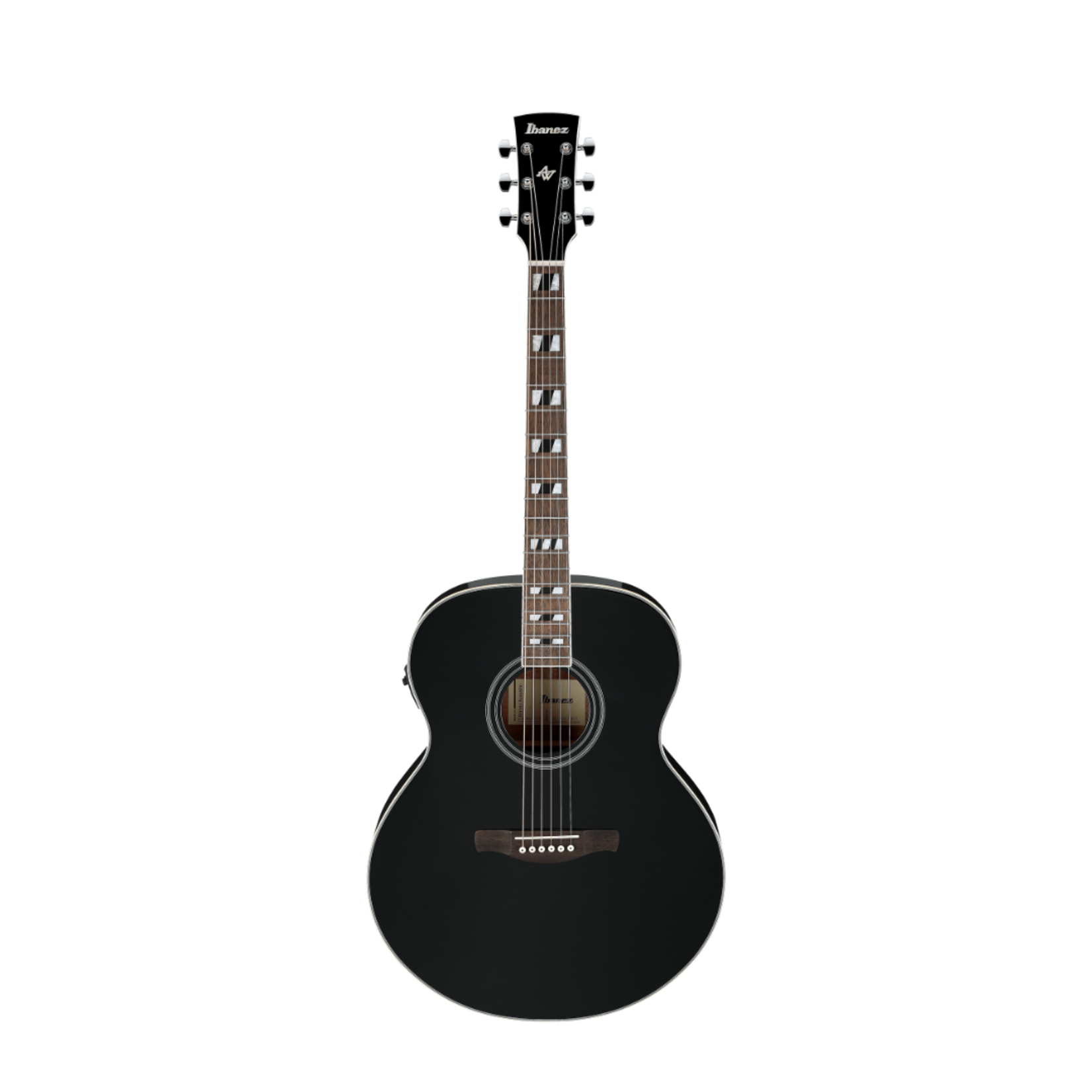 Ibanez AJ70M1E Artwood Jumbo Acoustic-Electric Guitar - Black High Gloss