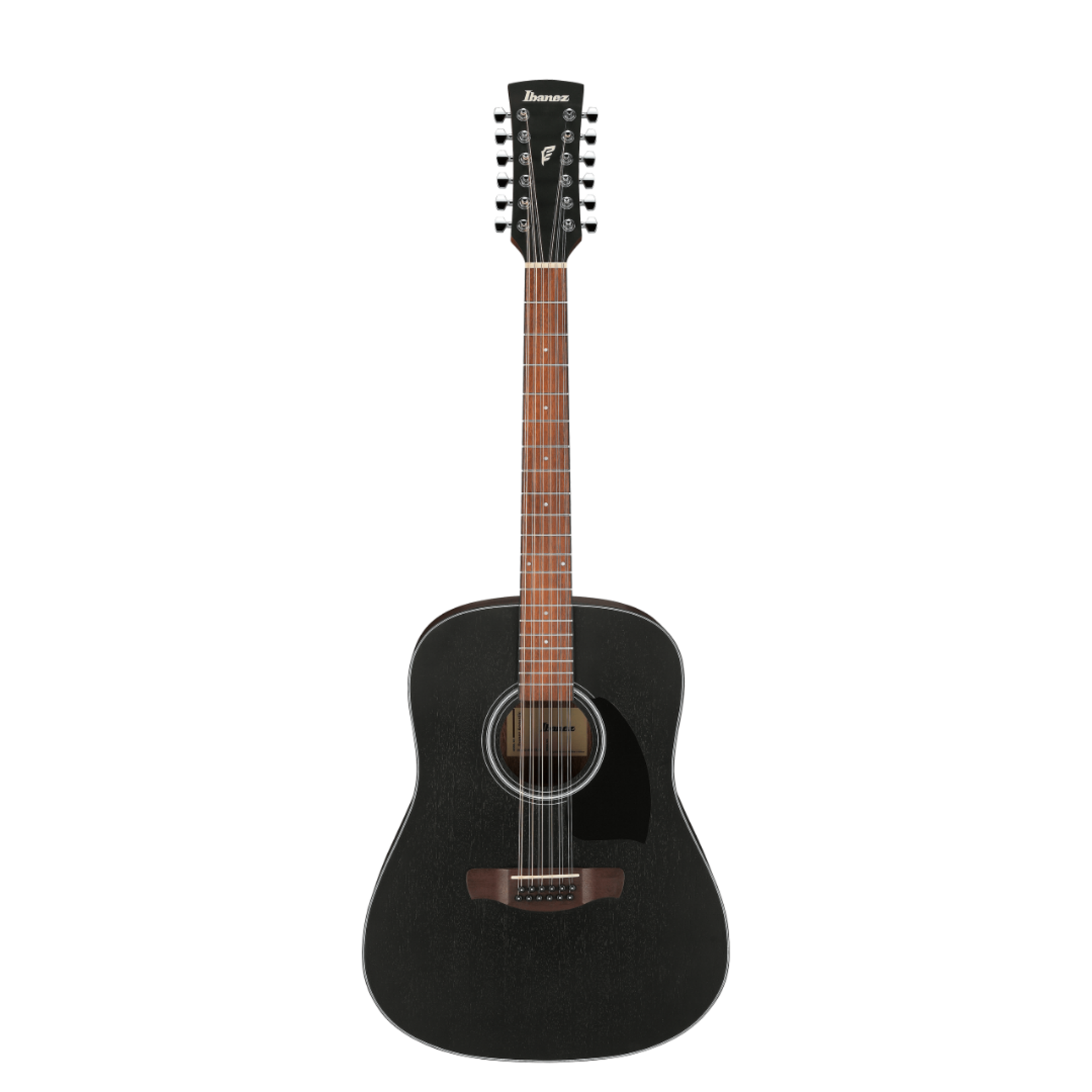 Ibanez PF5412 12-String Acoustic Guitar - Open-Pore Weathered Black