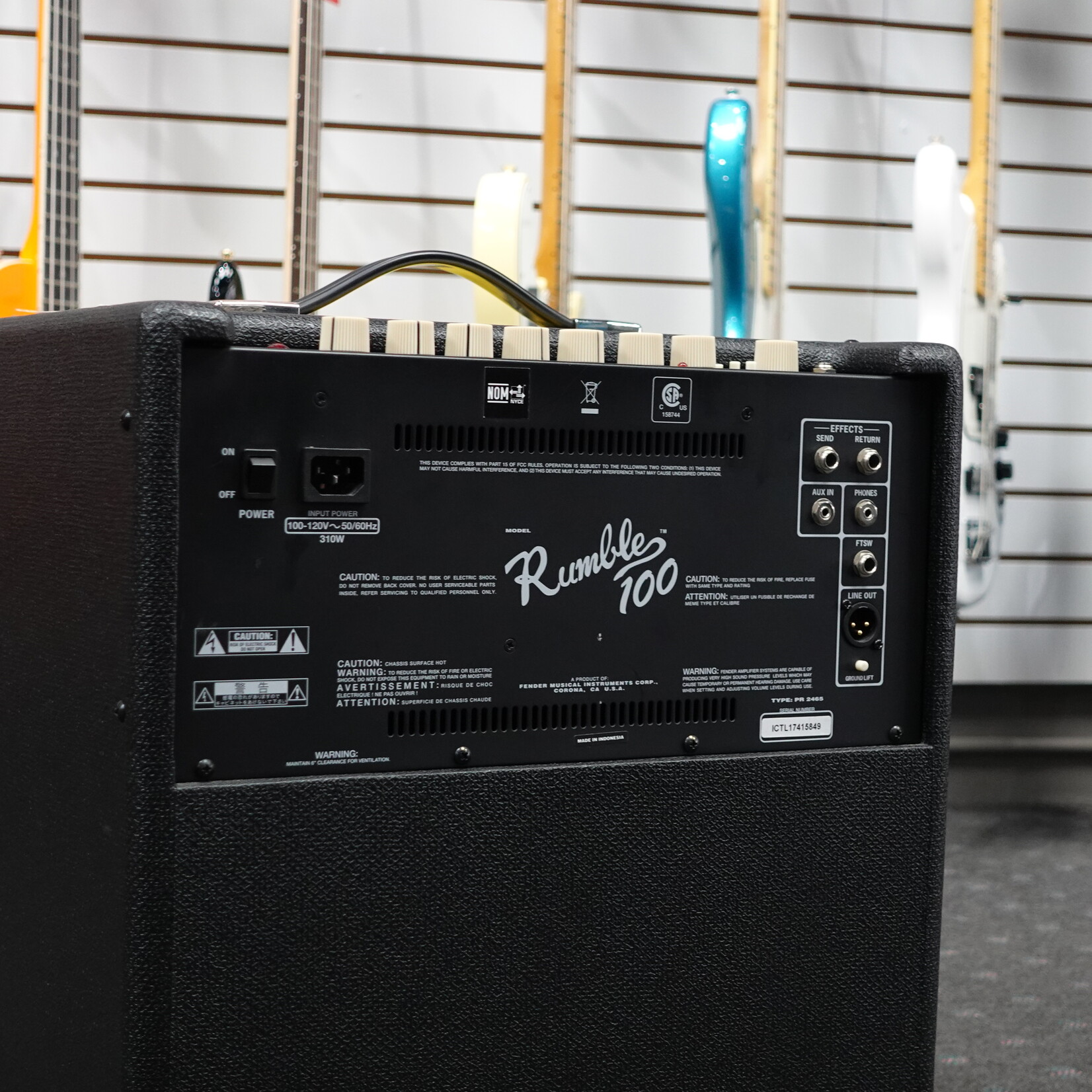 Fender Rumble 100 1x12" 100 Watt Bass Amp - (Used)