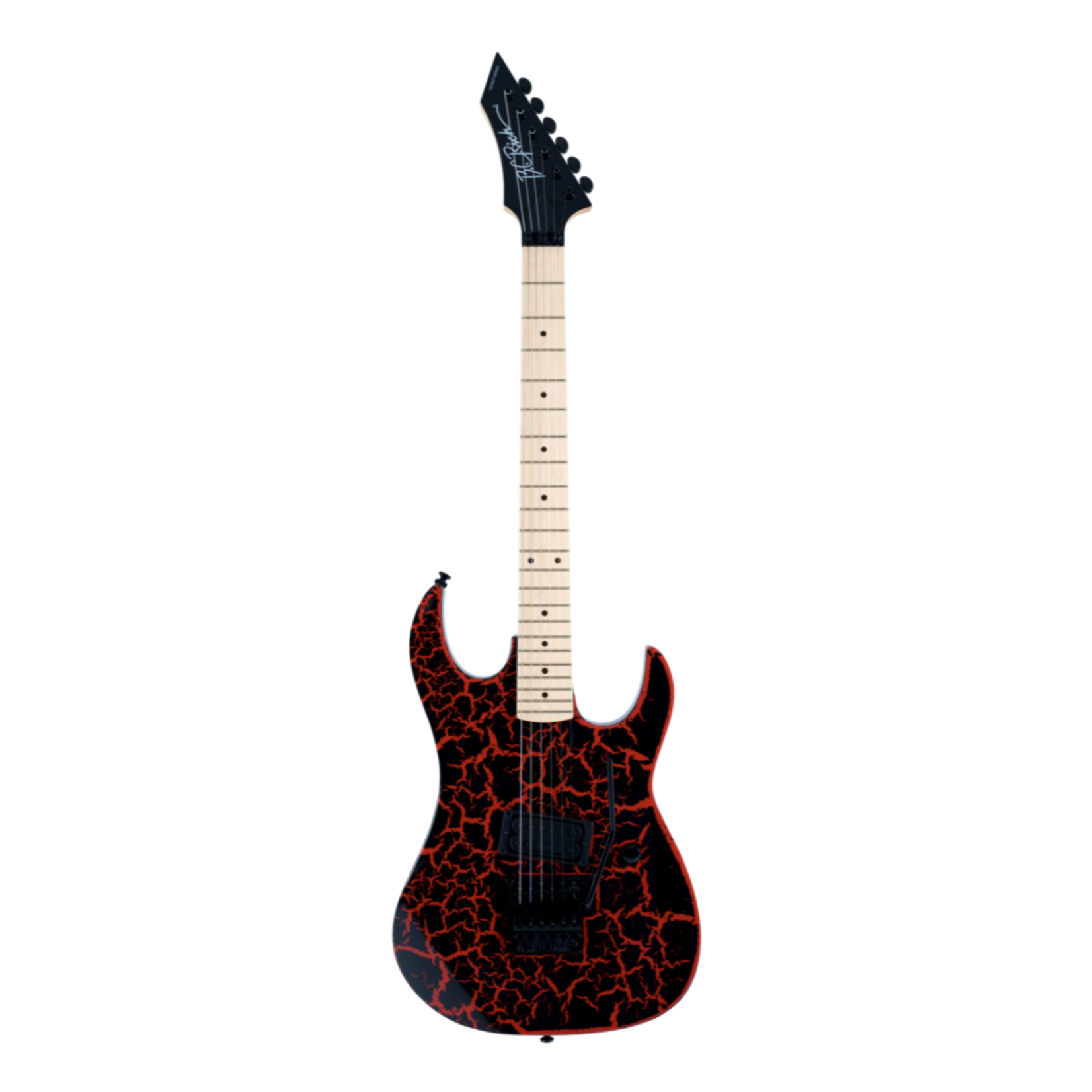 B.C. Rich Gunslinger Retro II Electric Guitar W/Floyd Rose  - Red Crackle