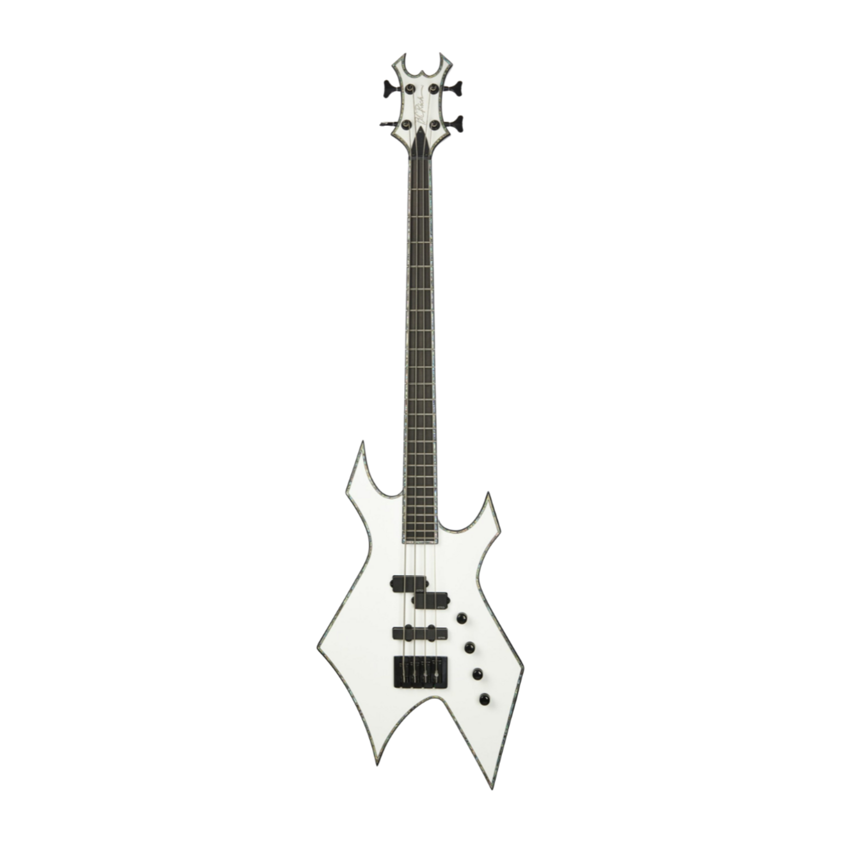 B.C. Rich Chris Kael Signature Warlock - Satin White