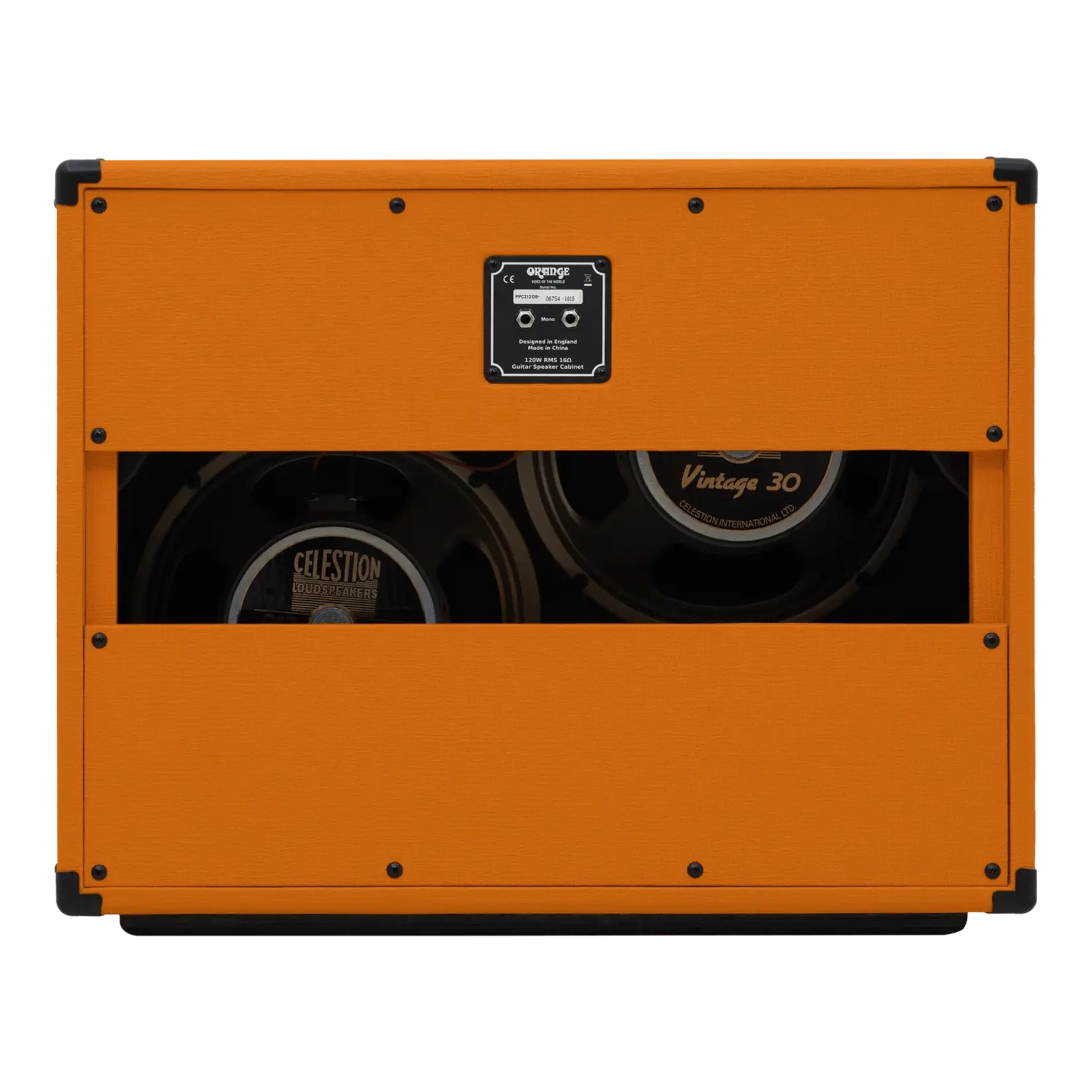 Orange PPC212-OB 120-watt 2x12 in. Open-Back Cabinet - Orange