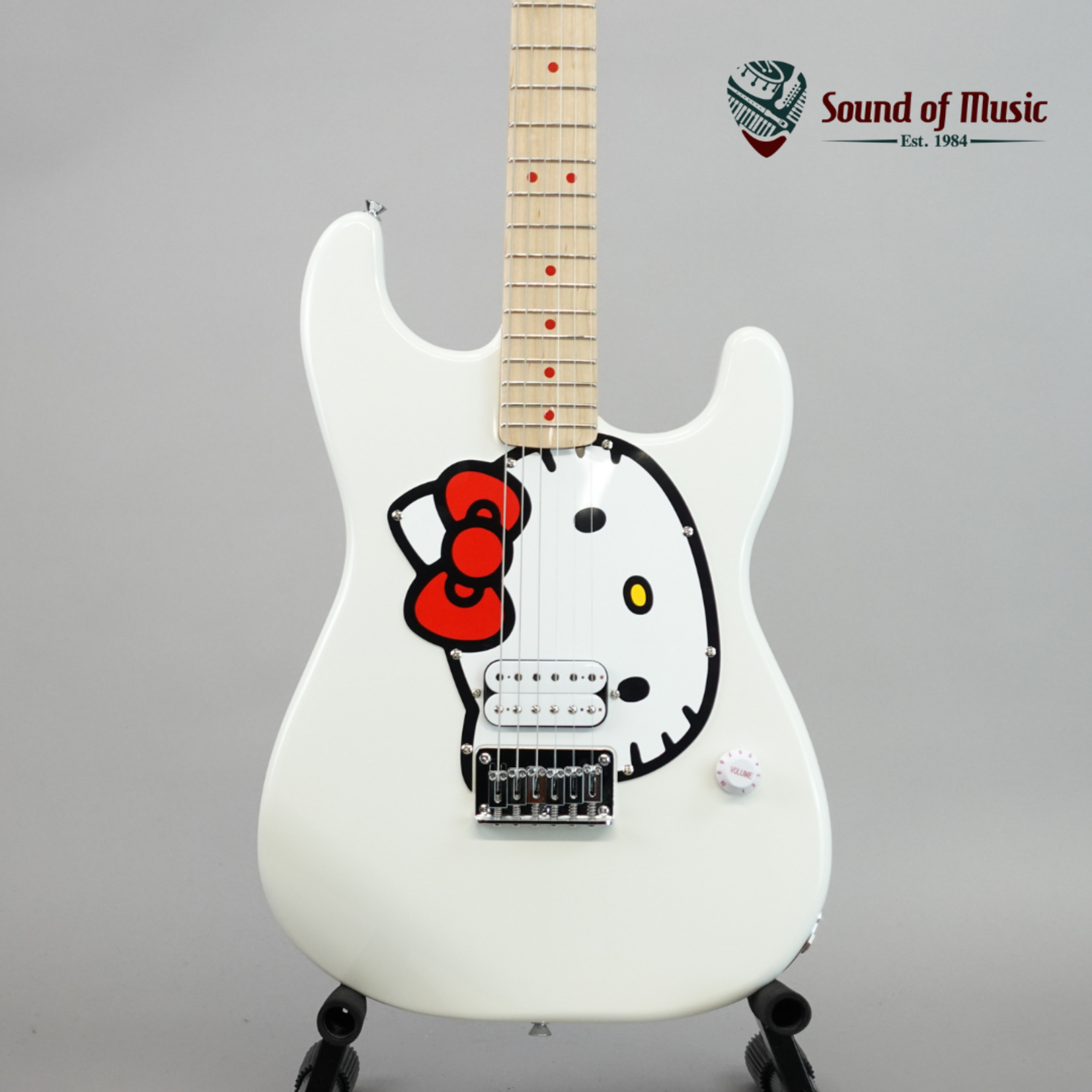 Squier Limited Edition Hello Kitty® Stratocaster w/Gig Bag, Maple Fingerboard - White (Used)