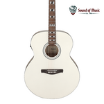 IBANEZ Ibanez AJ70M1E Artwood Jumbo Acoustic-Electric Guitar - Pearl White