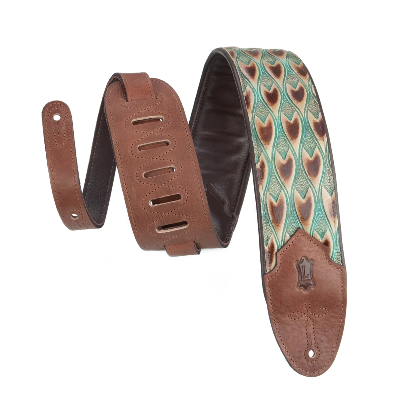 Levy's Sundance Line Arrowhead Turquoise Guitar Strap