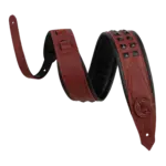 Levy's Levy's M80GRPDX-BRG Rebel Series Leather Strap - Oxblood