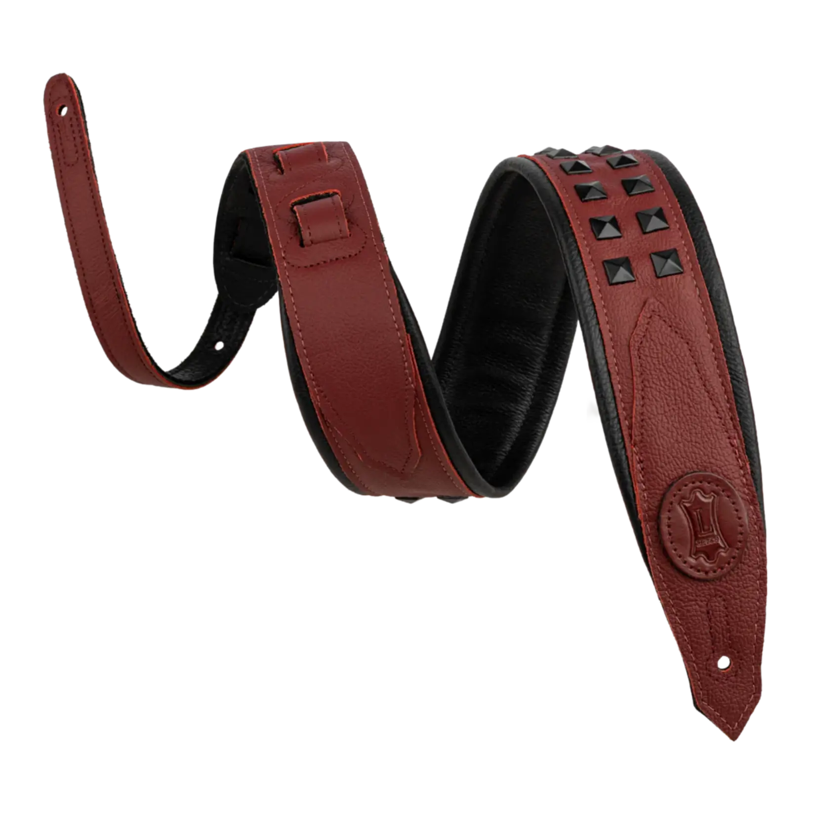 Levy's M80GRPDX-BRG Rebel Series Leather Strap - Oxblood