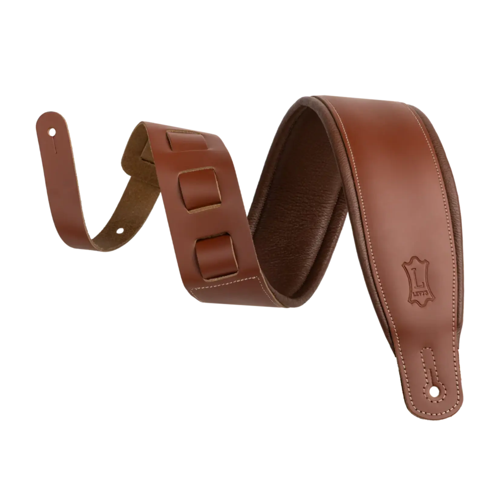 Levy's Amped Leather Series M26PD-WAL-BRN  - Walnut