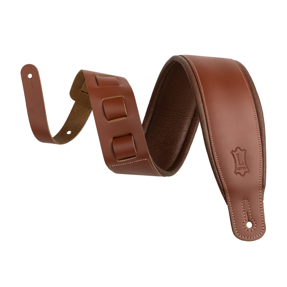 Levy's Amped Leather Series M26PD-WAL-BRN  - Walnut