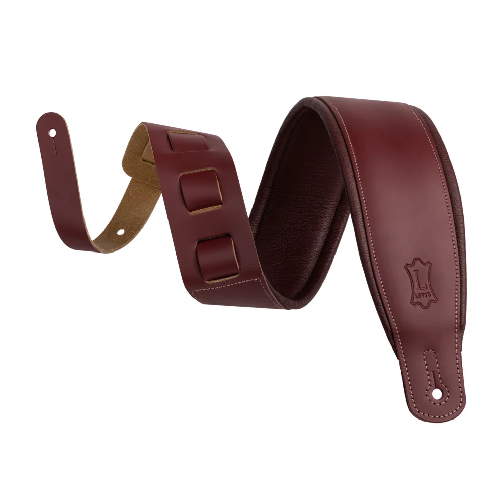 Levy's Amped Leather Series M26PD-BRG-BRG  - Burgundy