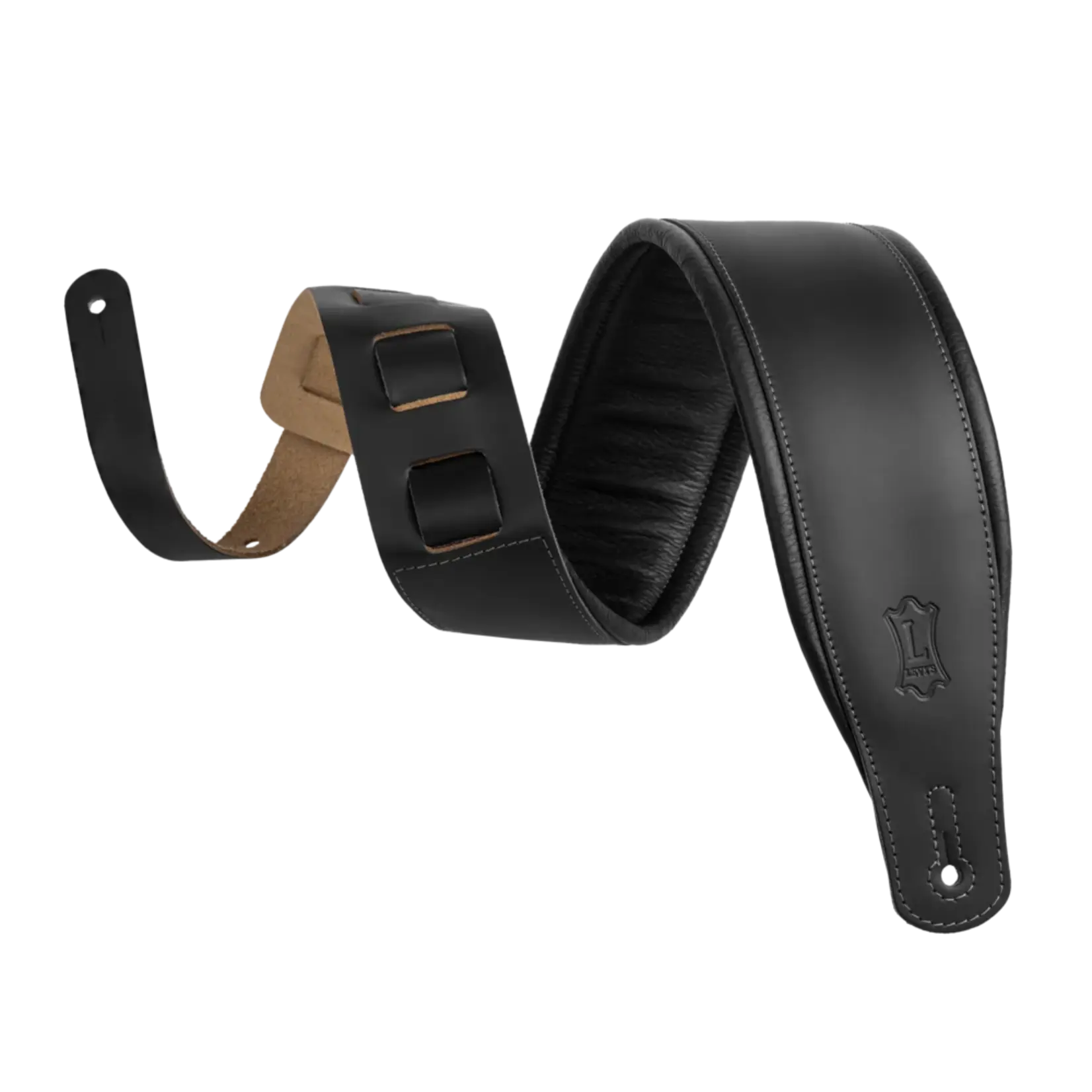 Levy's Amped Leather Series M26PD-BLK - Black