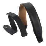 Levy's Levy's MRHGS-BLK 2.5" Right Height Leather Padded Guitar Strap - Black