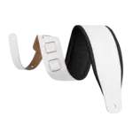 Levy's Levy's Amped Leather Series M26PD - White w/Black