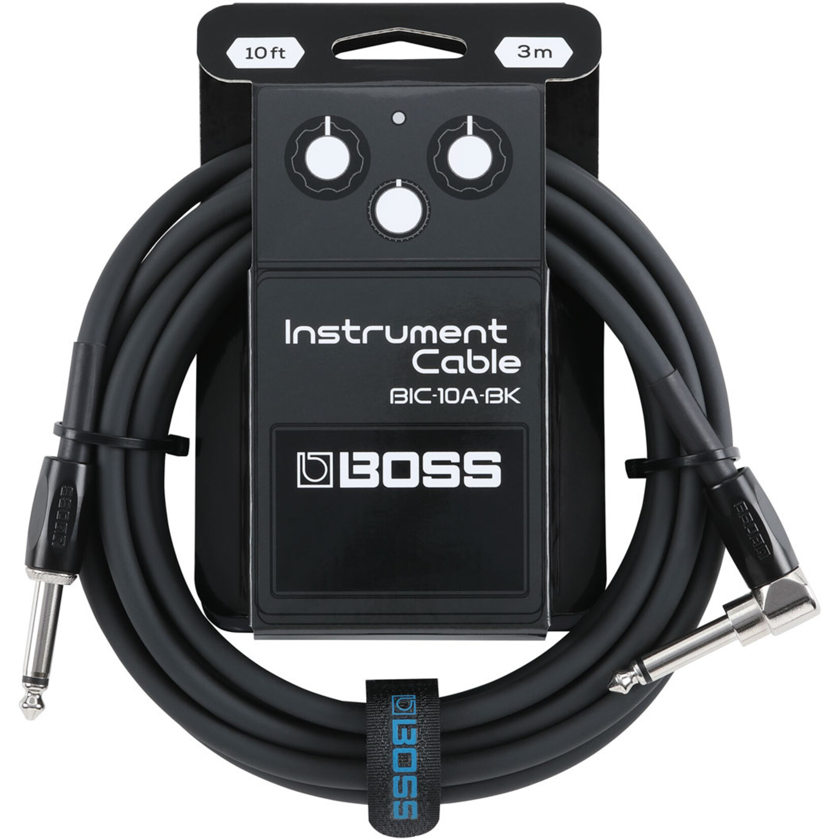 BOSS Colorful Quality Lightweight Instrument Cable - Black
