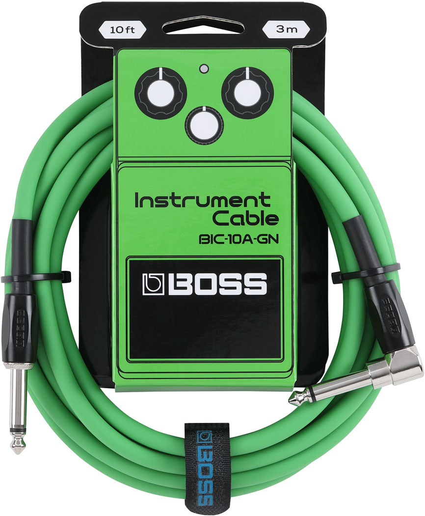 BOSS Colorful Quality Lightweight Instrument Cable - Green