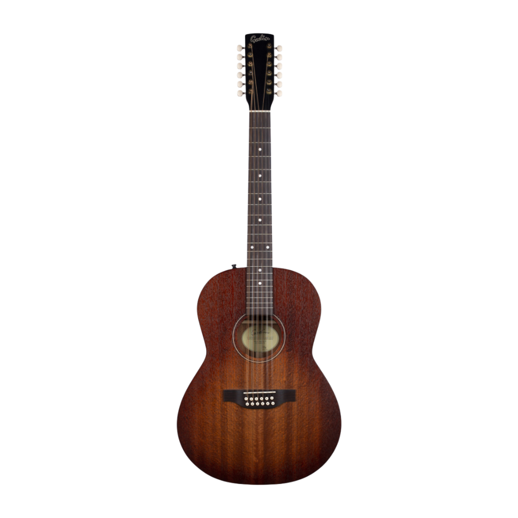 Godin Mahogany Folk 12 12-String Acoustic-Electric Guitar - Rustic Burst