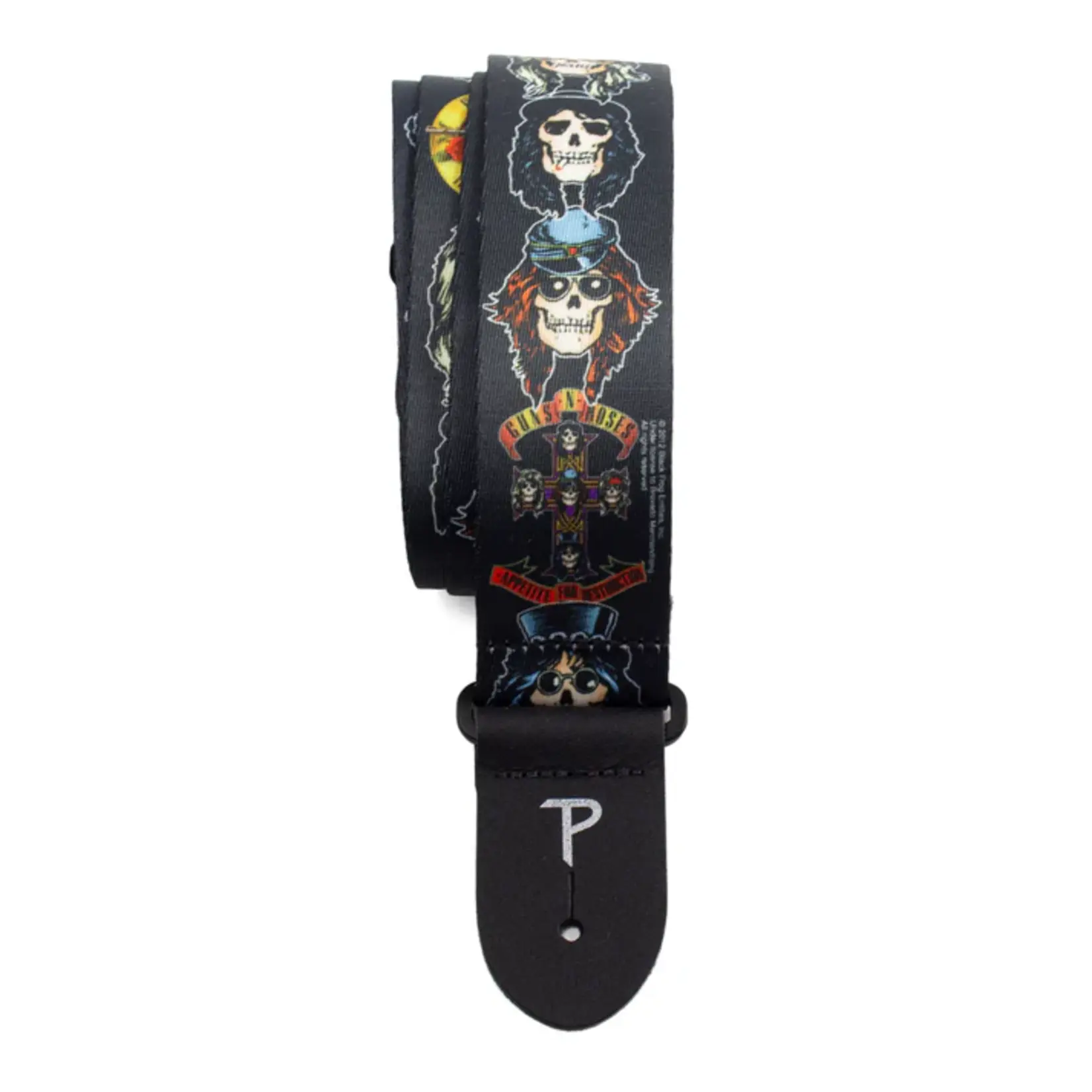 Perri’s Guns N Roses 2 Inch Polyester Guitar Strap - AFD Faces