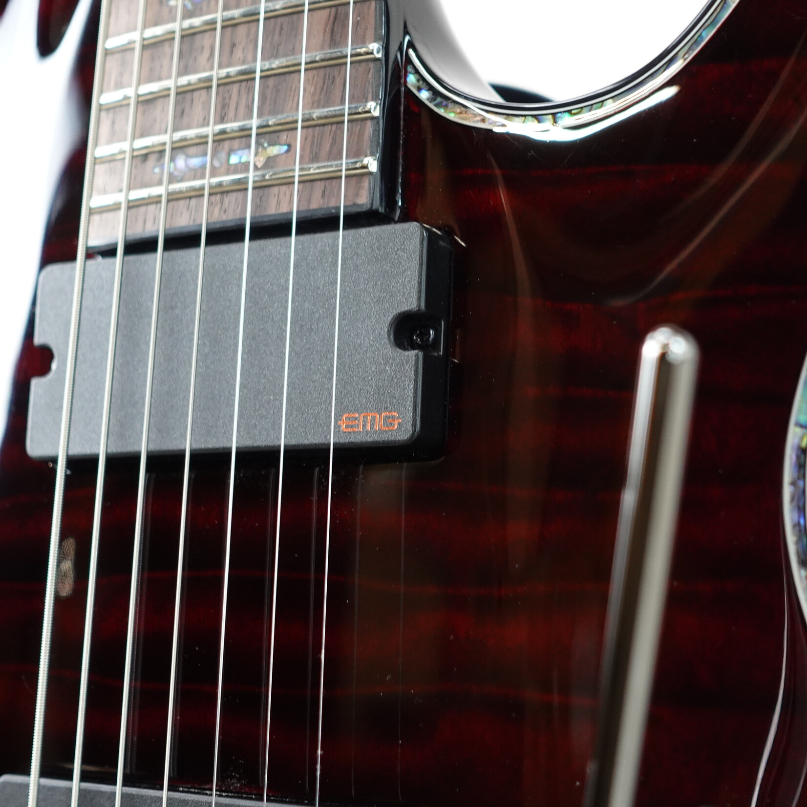 Schecter Hellraiser C-7 FR 7-String Electric Guitar - Black Cherry - (Used)