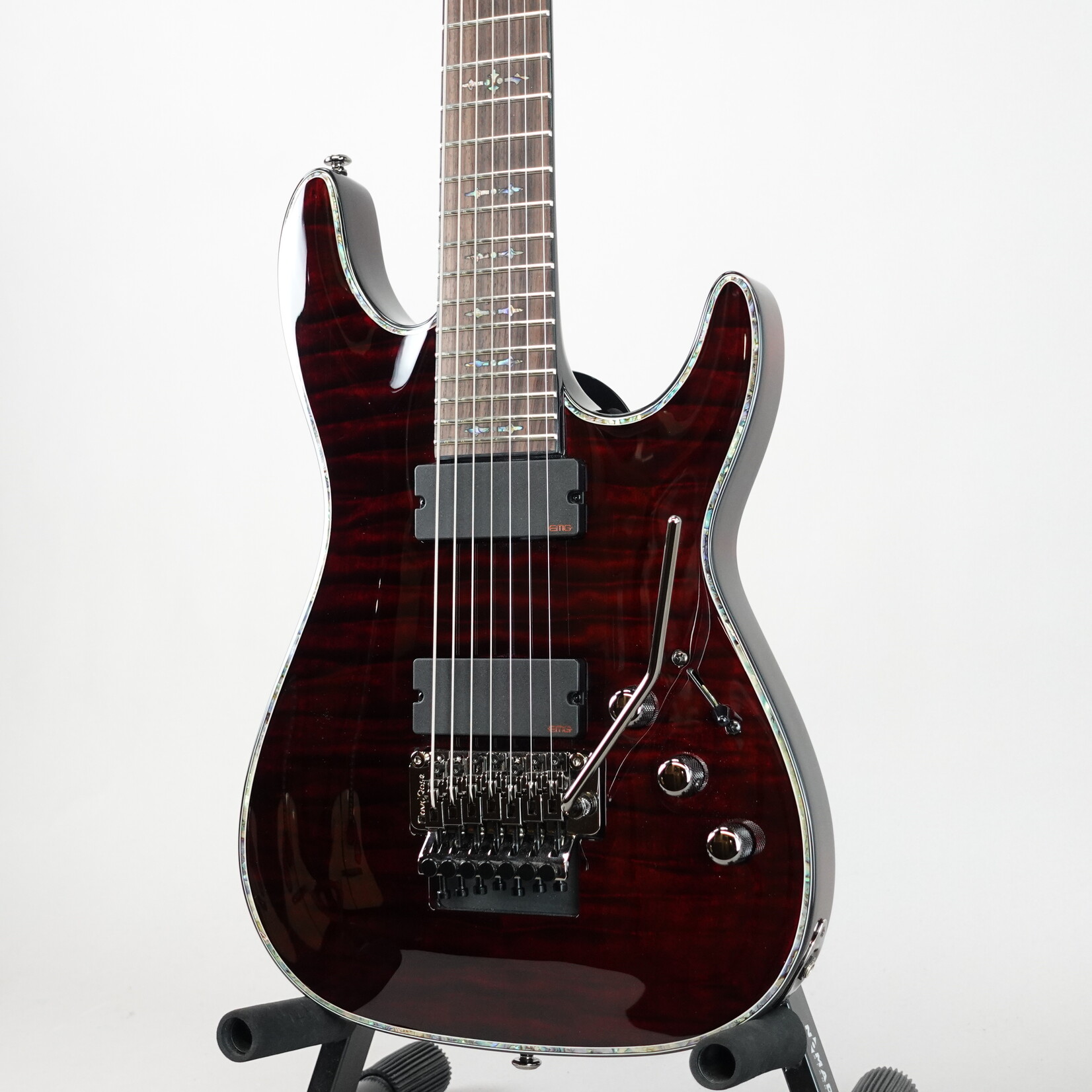 Schecter Hellraiser C-7 FR 7-String Electric Guitar - Black Cherry - (Used)