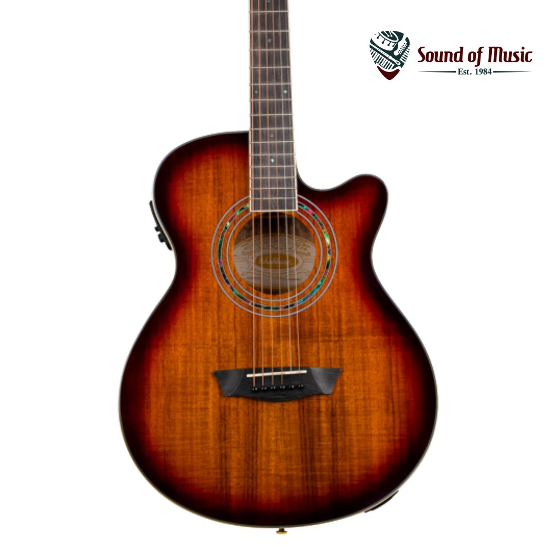 Washburn EA55G-A Festival Acoustic-Electric Guitar - Koa Burst